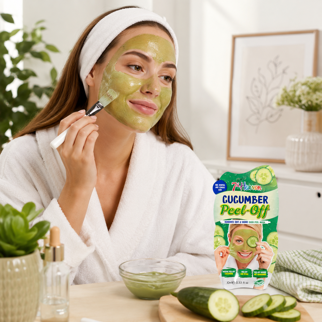 Cucumber Peel-Off Face Mask – Deep Cleansing & Refreshing Face Mask (10ml)