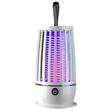 Electric Fly Trap with Night Light USB Rechargeable Indoor Electric Bug Zapper Fly Bug Zapper Light for Backyard Terrace Camping