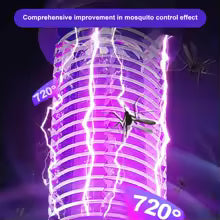 Electric Fly Trap with Night Light USB Rechargeable Indoor Electric Bug Zapper Fly Bug Zapper Light for Backyard Terrace Camping