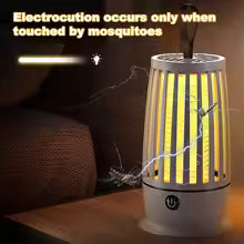 Electric Fly Trap with Night Light USB Rechargeable Indoor Electric Bug Zapper Fly Bug Zapper Light for Backyard Terrace Camping