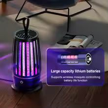 Electric Fly Trap with Night Light USB Rechargeable Indoor Electric Bug Zapper Fly Bug Zapper Light for Backyard Terrace Camping