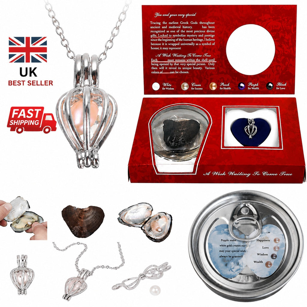 DIY Wish Pearl Necklace Kit – Lotus Locket & Cultured Pearl 16.9