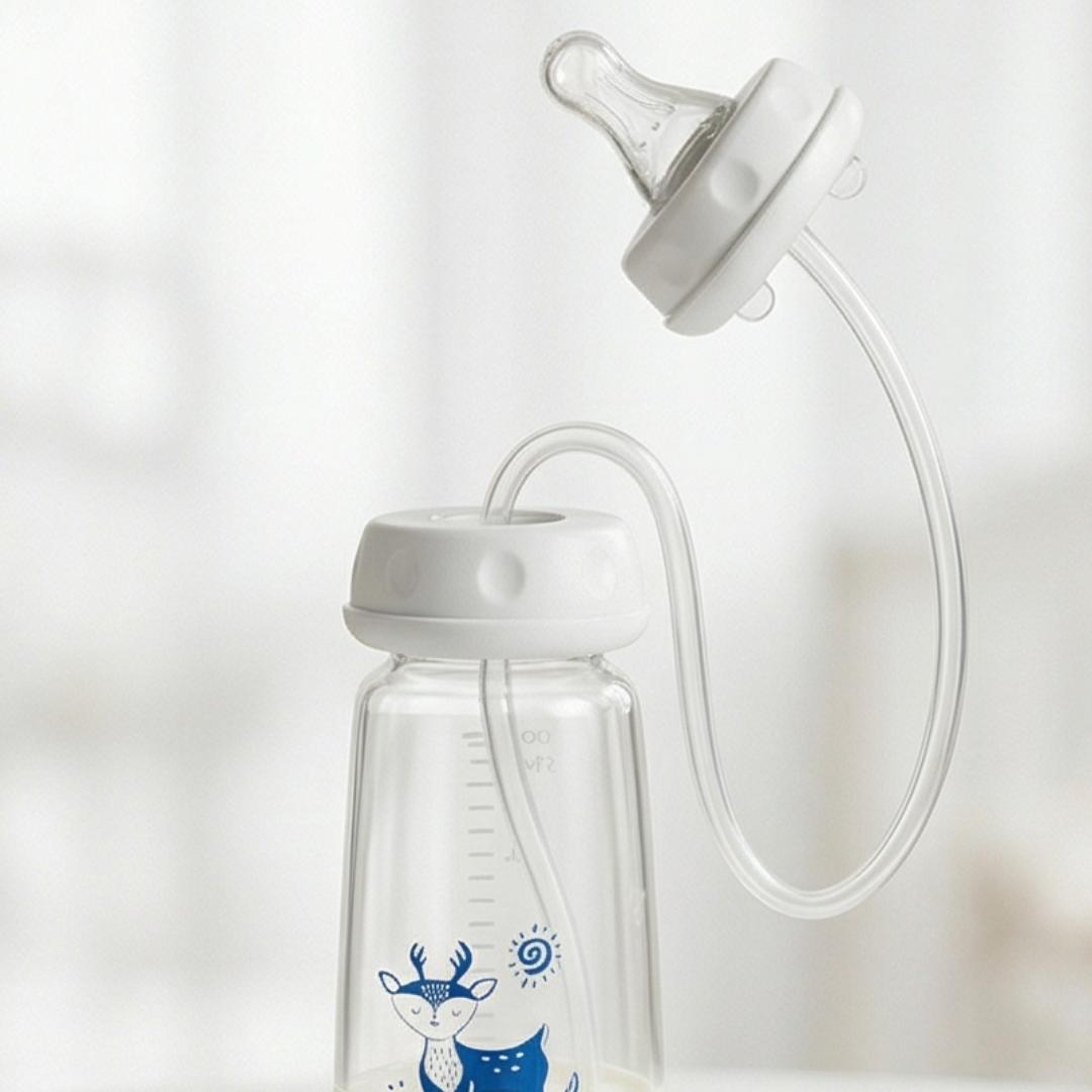 Hands-Free Baby Bottle Feeder Automatic Milk Feeding, Anti-Spill, Easy Use