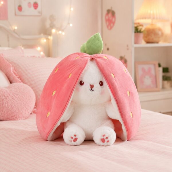 2 Pack Unzip Bunny Plush – Orange & Pink